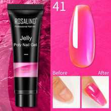 Load image into Gallery viewer, ROSALIND 15ml Poly Extension Nail Gel For Nail Art Manicure Design 80 Colors UV Varnishes Semi Permanent Builder Nail Gel Polish