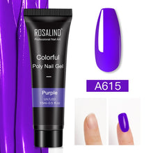 Load image into Gallery viewer, ROSALIND 15ml Poly Extension Nail Gel For Nail Art Manicure Design 80 Colors UV Varnishes Semi Permanent Builder Nail Gel Polish