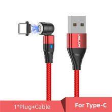 Load image into Gallery viewer, USLION 540 Rotate 5A Magnetic Cable Fast Charging For Mobile Phone Magnet Charger Wire Cord Micro Type C Cable For iPhone Xiaomi